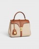 CELINE Small 16 Bag in Textile and natural calfskin 188002ENK.02NT