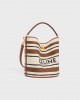 CELINE Bucket 16 Bag in striped textile with celine JACQUARD 195572FN8.14ML