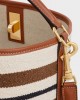 CELINE Bucket 16 Bag in striped textile with celine JACQUARD 195572FN8.14ML