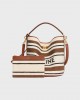 CELINE Bucket 16 Bag in striped textile with celine JACQUARD 195572FN8.14ML