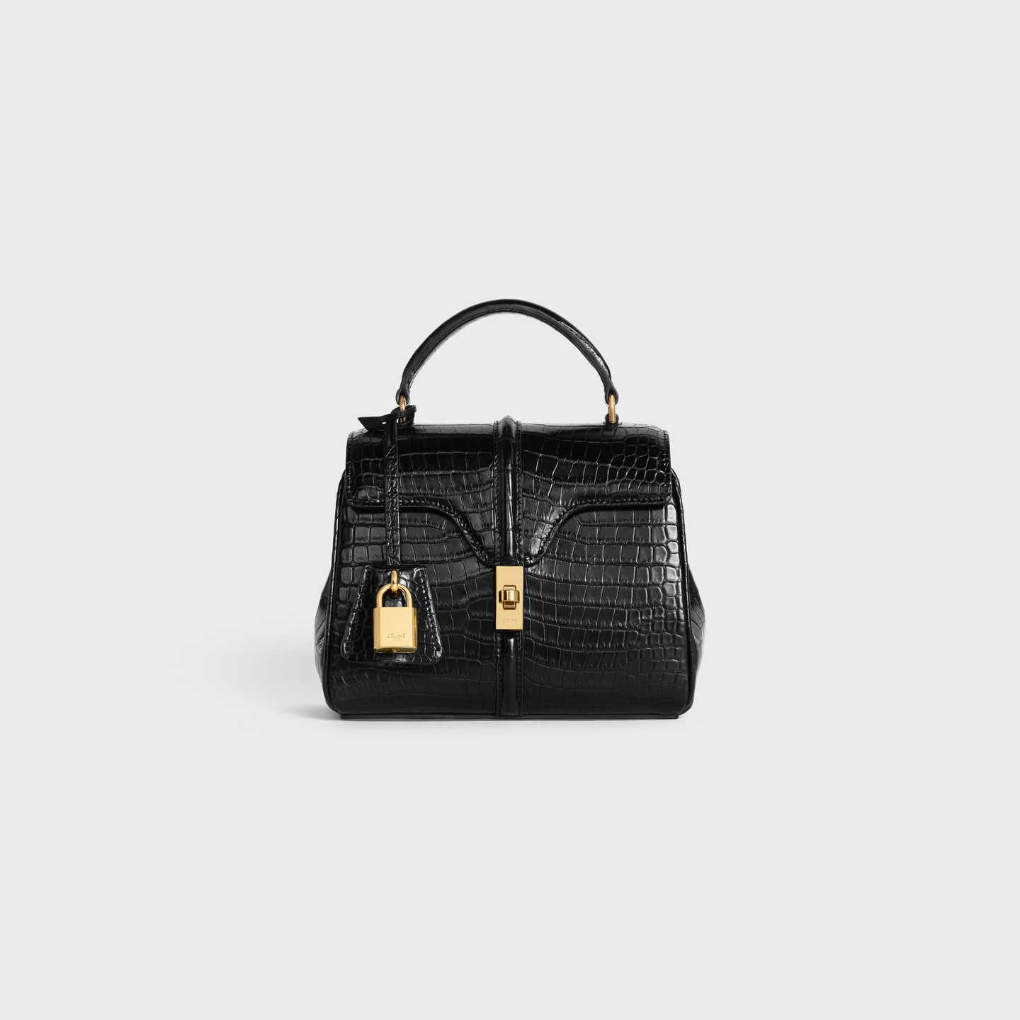 CELINE MINI 16 in porosus crocodile 197984BF3.38NO