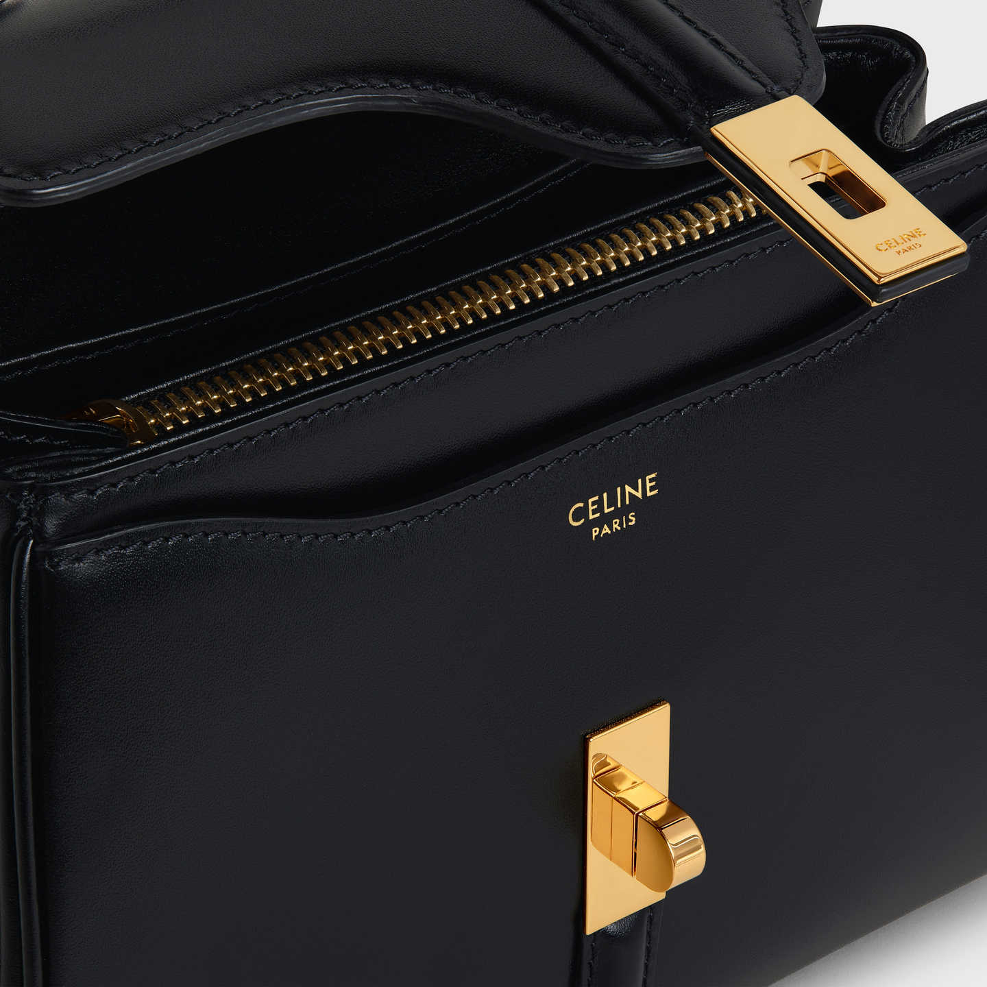 CELINE MINI 16 in satinated calfskin 197983BEY.38NO