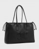 CELINE cabas drawstring cuir triomphe in Grained calfskin 199973ENY.38NO