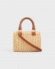 CELINE SMALL BOSTON cuir triomphe in WICKER AND CALFSKIN 116562FTZ.02NT