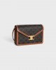 CELINE ENVELOPPE BAG in Triomphe Canvas and calfskin 113322EZH.04LU