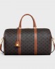 CELINE Medium Travel Bag in Triomphe Canvas and calfskin 190662CAS.04LU