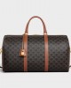 CELINE Large Travel Bag in Triomphe Canvas and calfskin 190672CAS.04LU