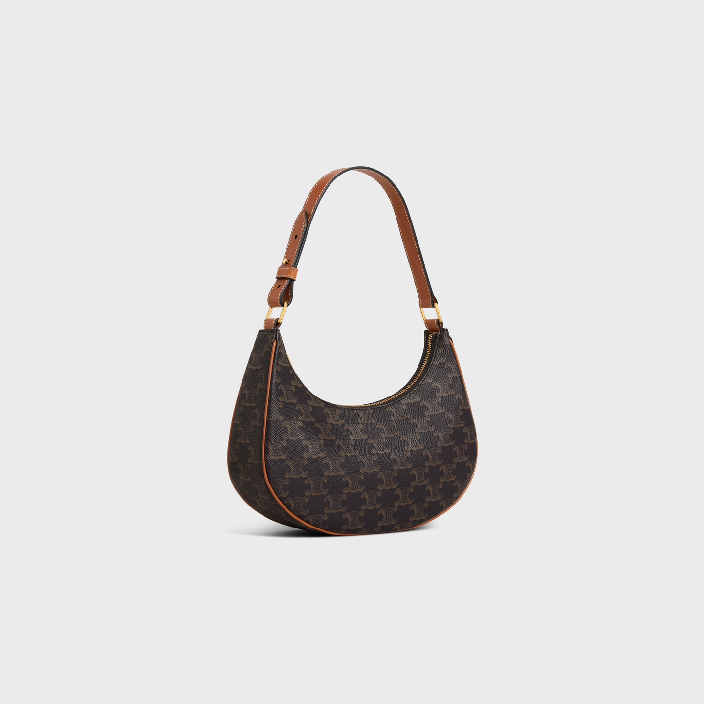 CELINE Ava Bag in Triomphe Canvas and calfskin 193952BZJ.04LU