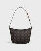 CELINE MEDIUM CELINE CROQUE BAG in Triomphe canvas and calfskin 112272CUZ.04LU