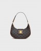 CELINE MEDIUM AVA TRIOMPHE BAG in Triomphe Canvas and calfskin 114492BZJ.04LU