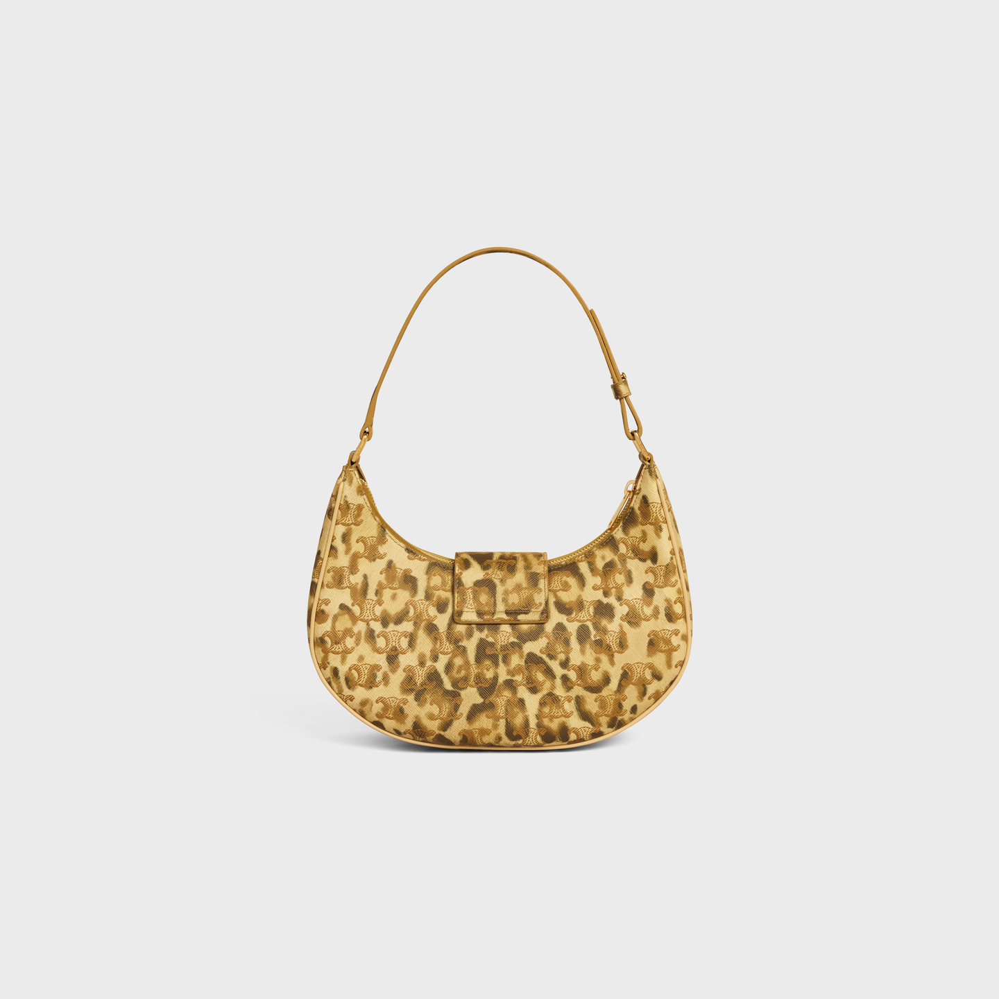 CELINE MEDIUM AVA TRIOMPHE BAG in Triomphe Canvas with leopard print 114492FQ4.19LE