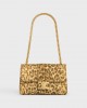 CELINE Medium Celine Victoire Bag in Triomphe Canvas with leopard print 115852FP3.19LE