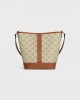 CELINE Small Bucket in Triomphe Canvas and calfskin 191442FLC.02GR