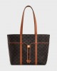 CELINE cabas drawstring in Triomphe Canvas and calfskin 113722BZJ.04LU