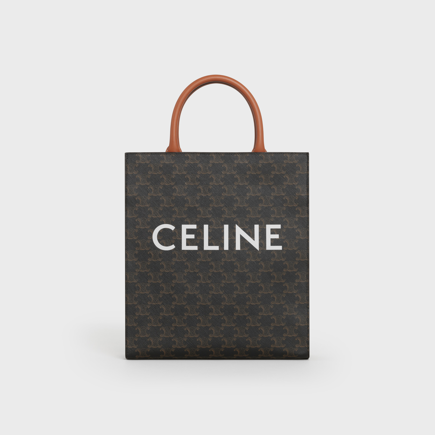 CELINE Small Cabas vertical in Triomphe Canvas and calfskin 191542BZK.04LU