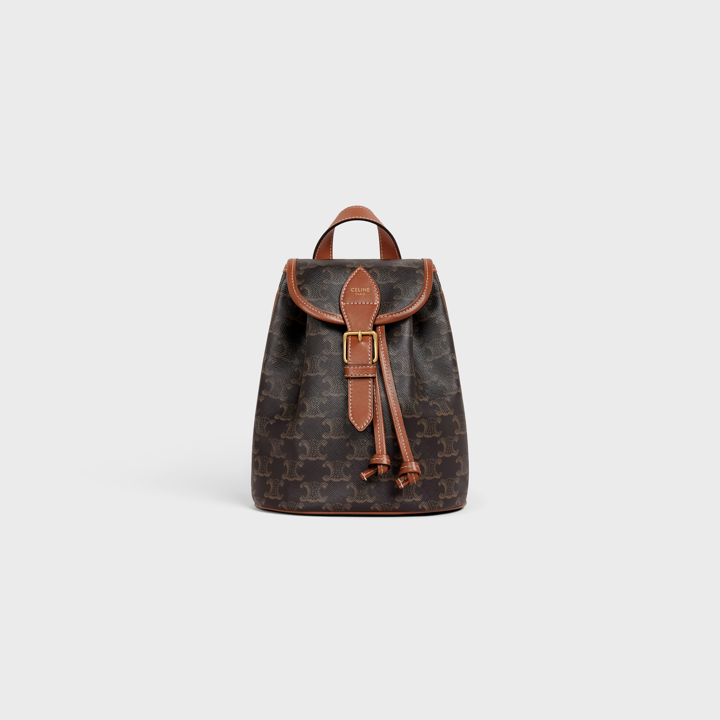 CELINE MINI BACKPACK FOLCO in Triomphe Canvas and calfskin 197662CAS.04LU