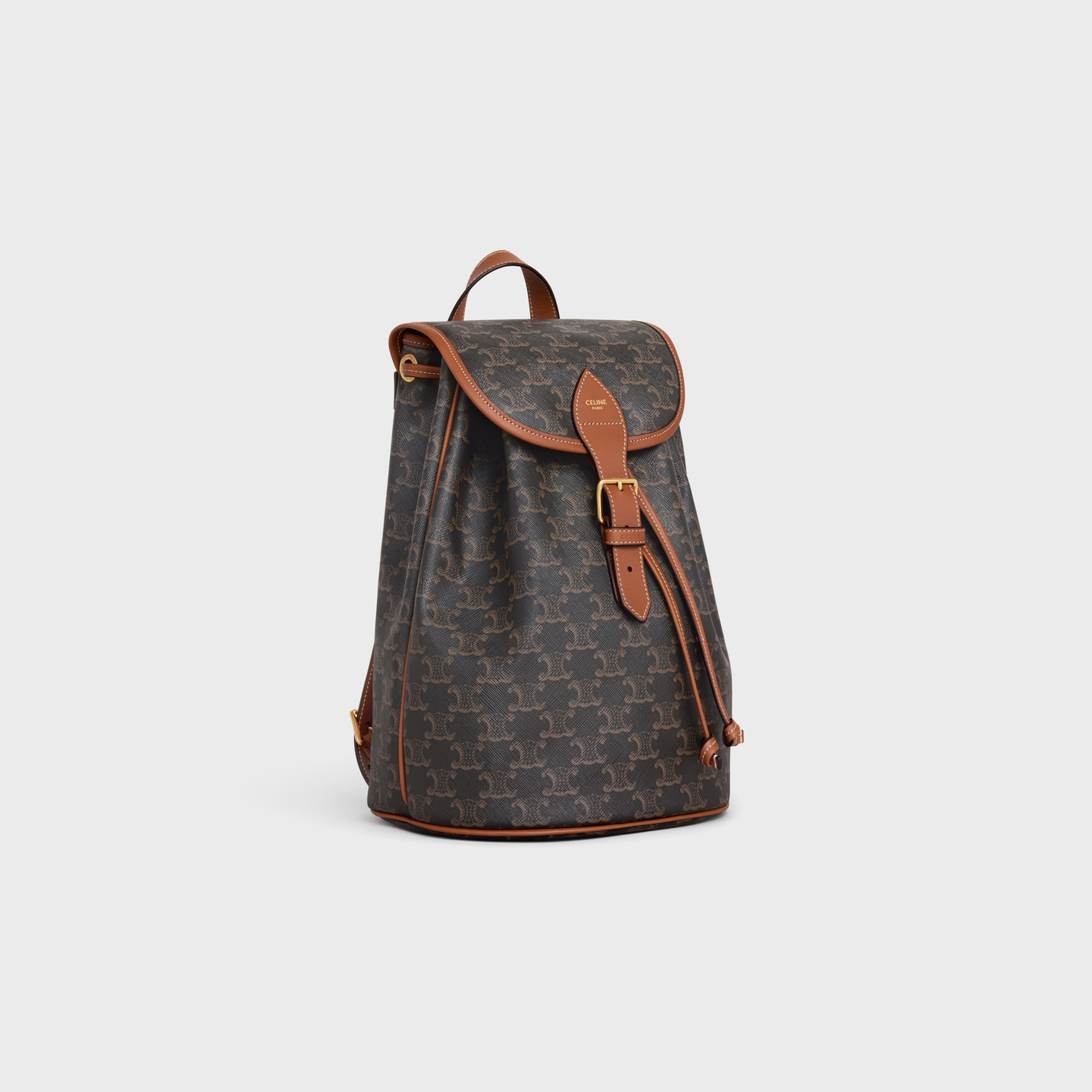 CELINE MEDIUM BACKPACK FOLCO in Triomphe Canvas and calfskin 117902CAS.04LU