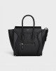 CELINE Micro Luggage handbag in drummed calfskin 189793DRU.38NO