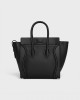 CELINE Micro Luggage handbag in drummed calfskin 189793DRU.38NO