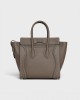 CELINE Micro Luggage handbag in drummed calfskin 189793DRU.09SO