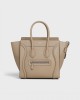 CELINE Micro Luggage handbag in drummed calfskin 189793DRU.03UN