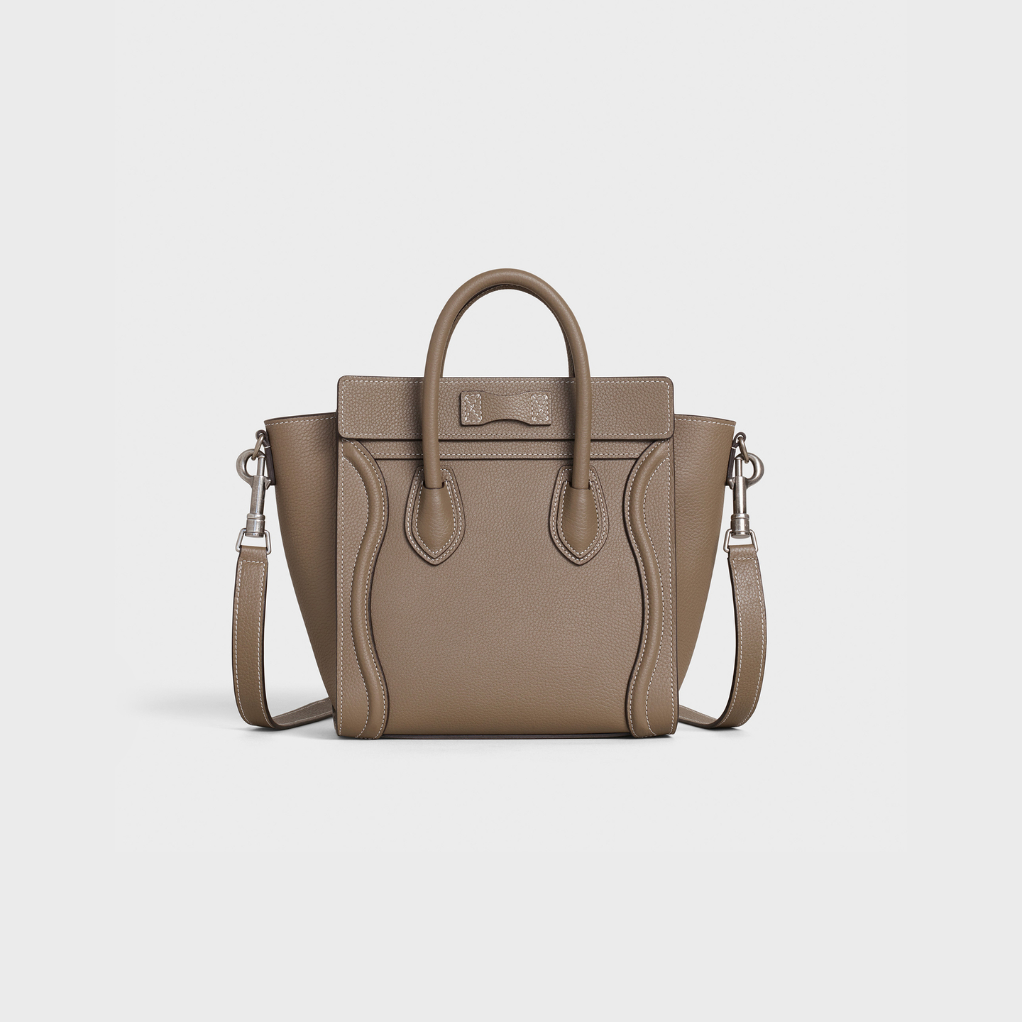 CELINE Nano Luggage bag in drummed calfskin 189243DRU.09SO