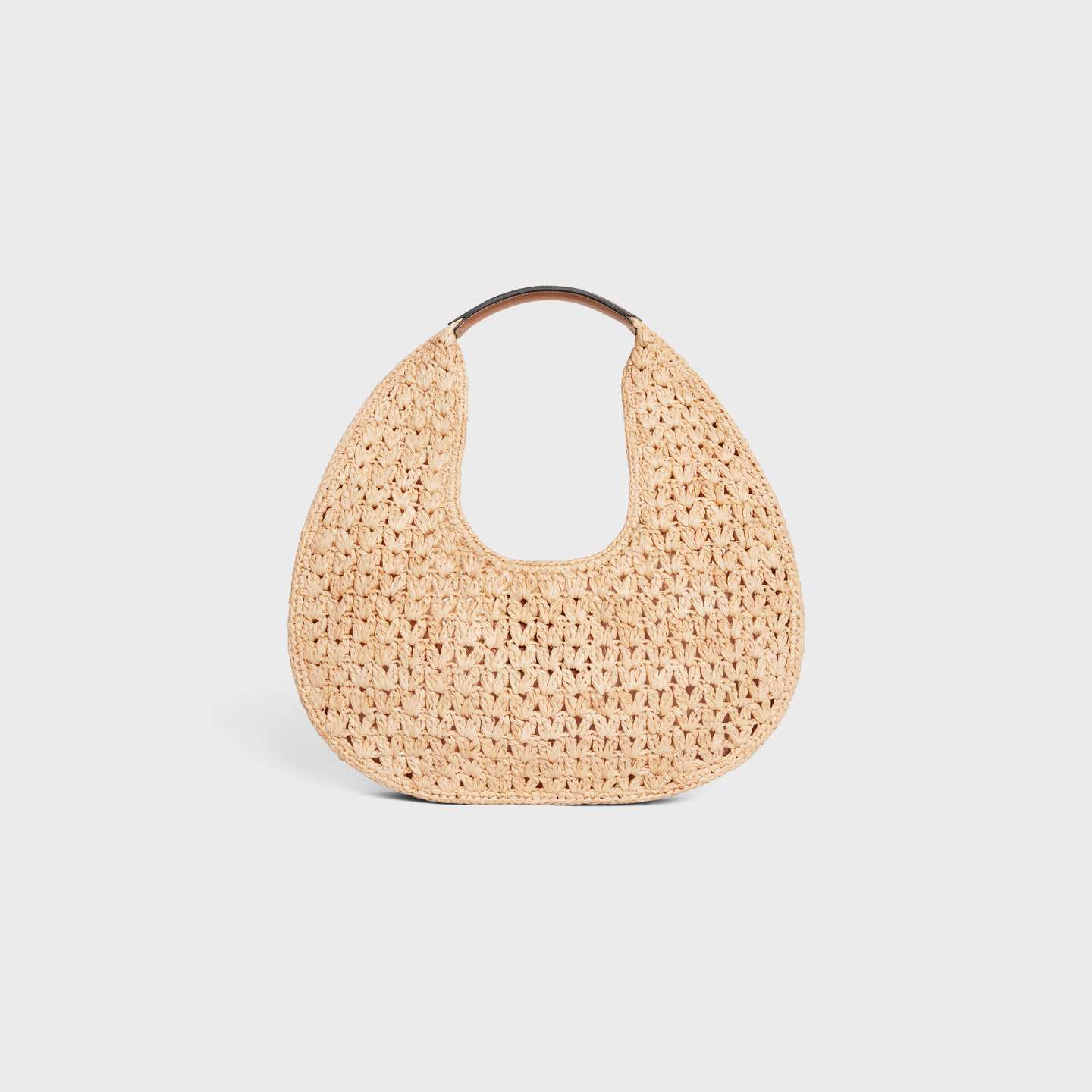 CELINE celine classic panier HOBO BAG in Raffia and Calfskin 112772EYR.02NT