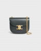 CELINE CHAIN BESACE CLEA in shiny calfskin 110973BF4.10SG