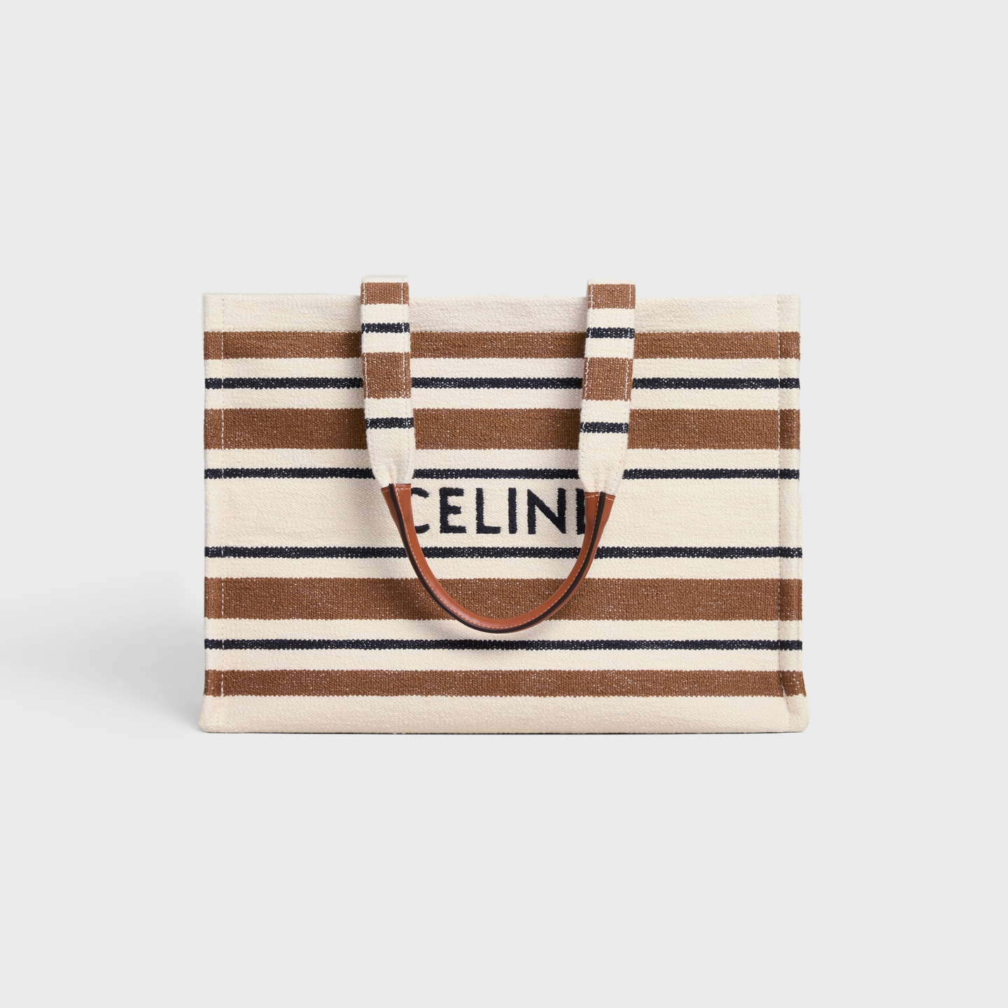 CELINE Large Cabas Thais in striped textile with celine JACQUARD 196762FO2.14ML