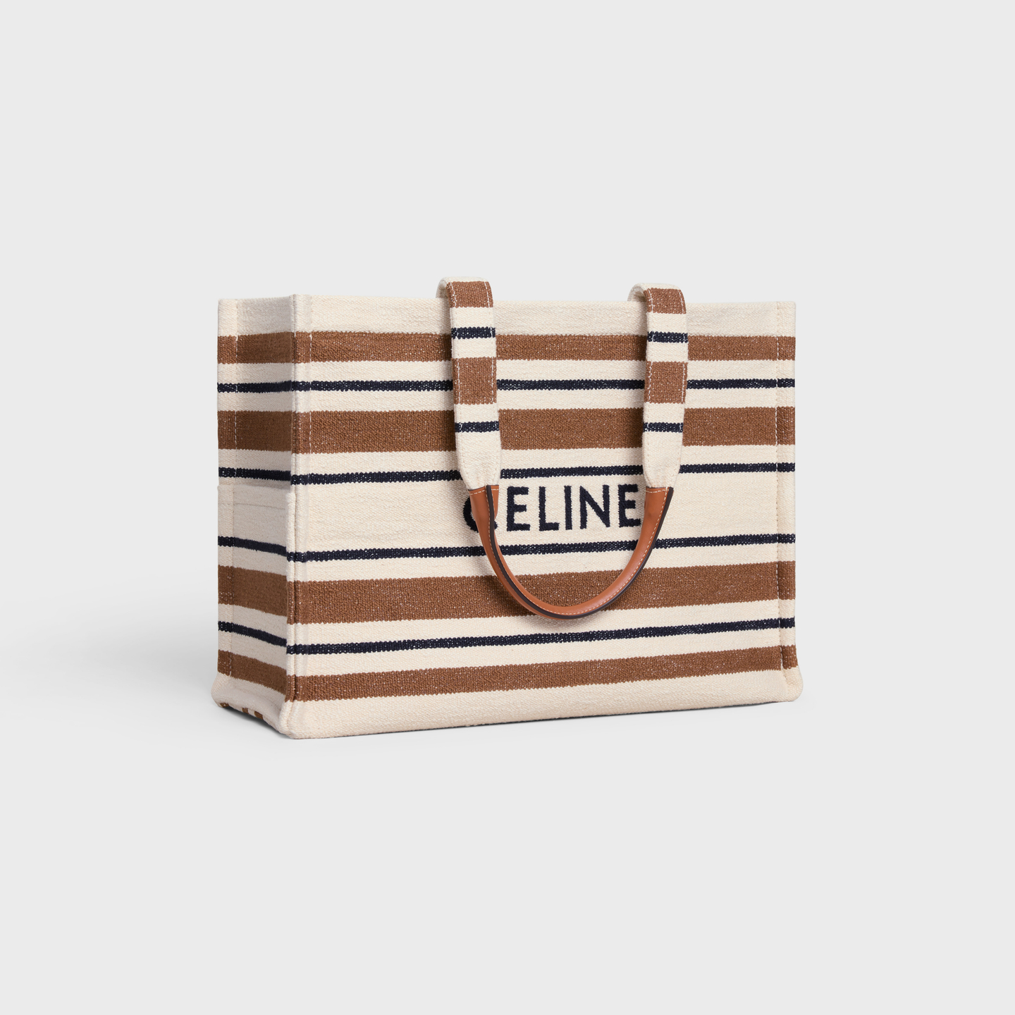 CELINE Large Cabas Thais in striped textile with celine JACQUARD 196762FO2.14ML