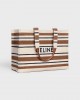 CELINE Large Cabas Thais in striped textile with celine JACQUARD 196762FO2.14ML