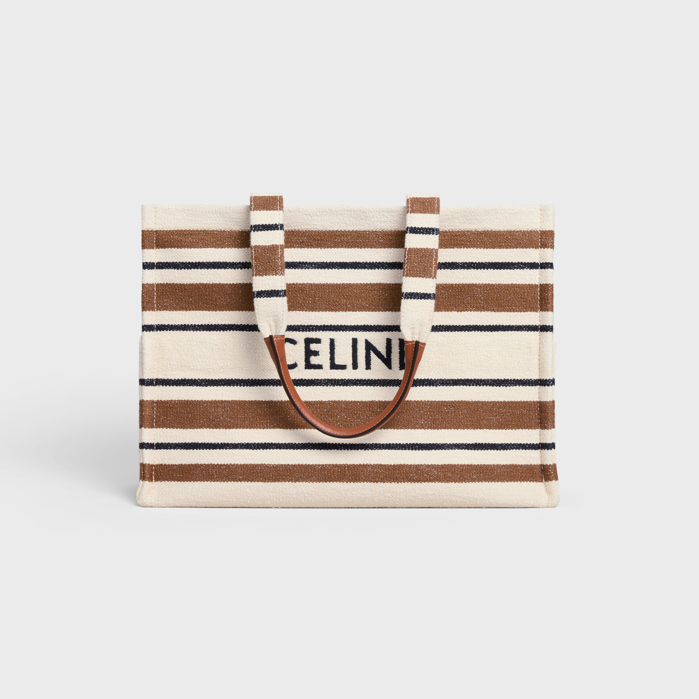 CELINE Large Cabas Thais in striped textile with celine JACQUARD 196762FO2.14ML