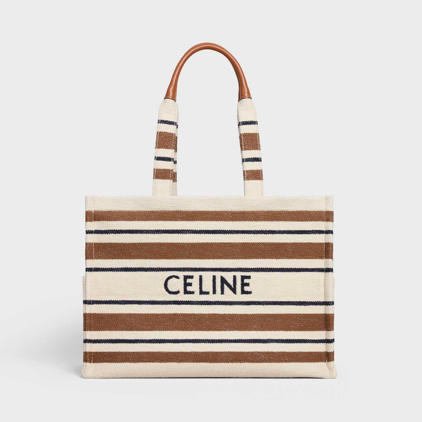 CELINE Large Cabas Thais in striped textile with celine JACQUARD 196762FO2.14ML