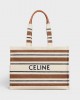 CELINE Large Cabas Thais in striped textile with celine JACQUARD 196762FO2.14ML