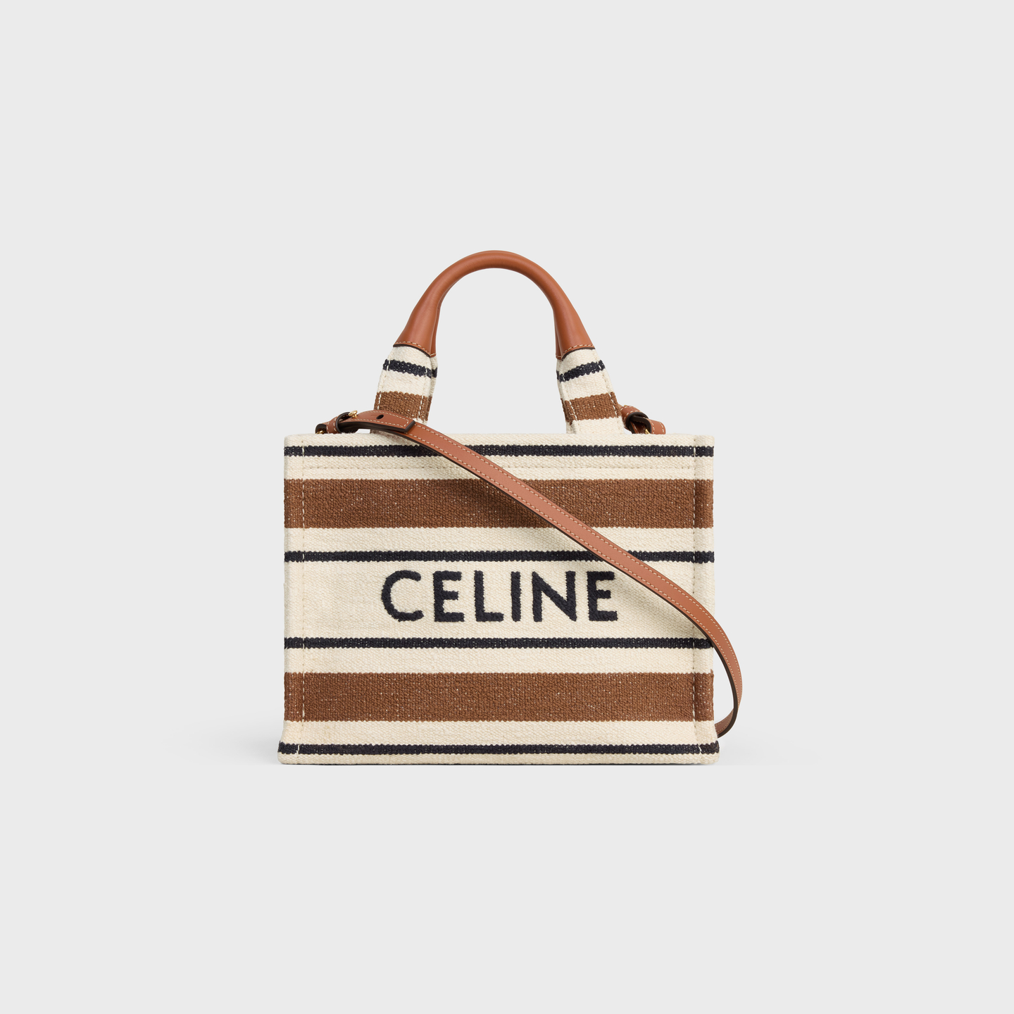 CELINE small cabas thais in striped textile with celine JACQUARD 199162FO2.14ML