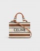 CELINE small cabas thais in striped textile with celine JACQUARD 199162FO2.14ML