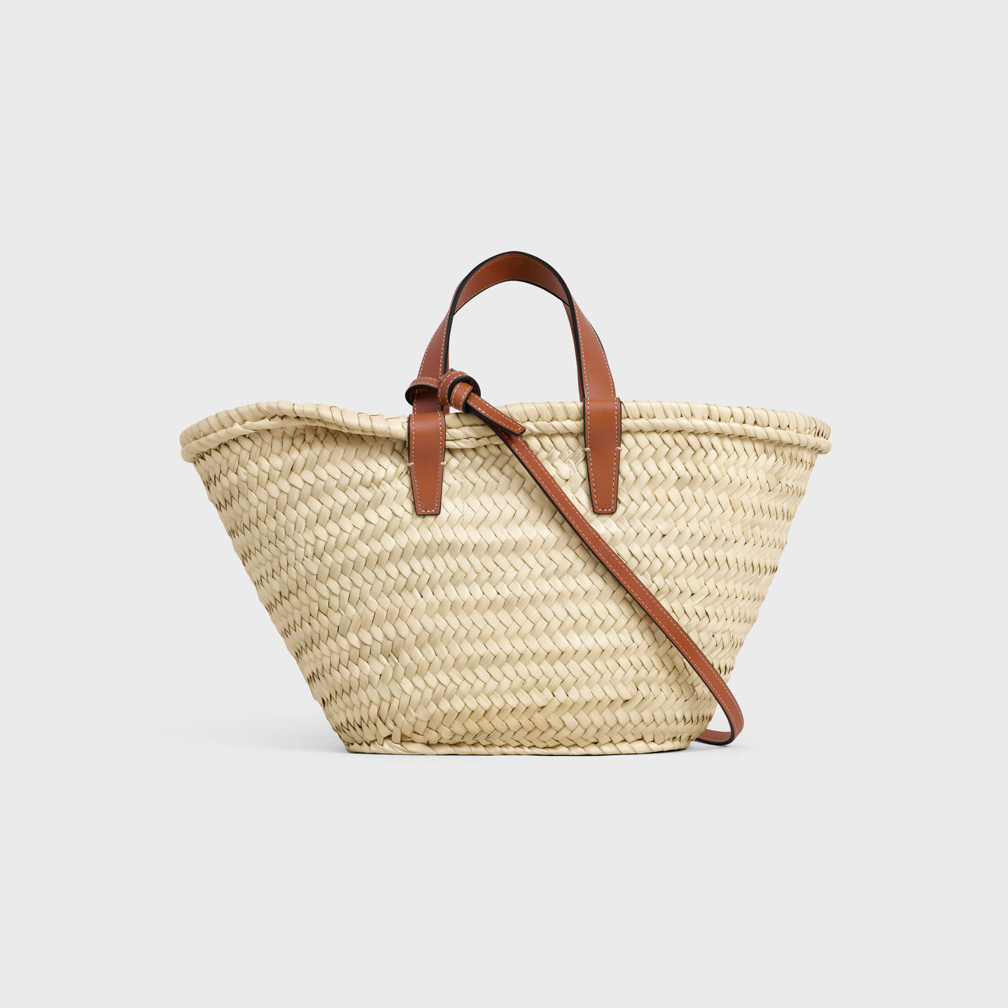 CELINE TEEN CELINE CLASSIC PANIER in Palm leaves and Calfskin 113832EFA.04LU