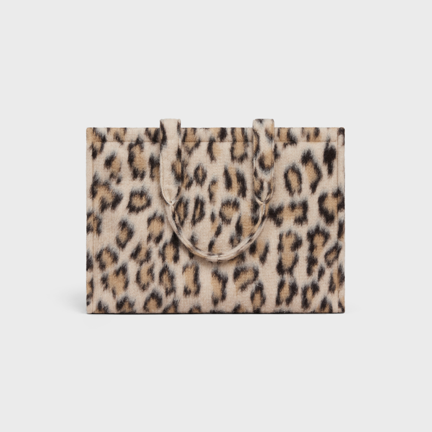 CELINE Large Cabas Thais in LEOPARD TEXTILE AND CALFSKIN 196762FK1.19LE