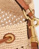 CELINE CLARA CELINE CLASSIC PANIER in RAFFIA AND CALFSKIN 117862FX8.04LU