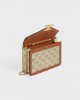 CELINE WALLET ON CHAIN MARGO in TRIOMPHE CANVAS AND CALFSKIN 10L462FI6.02GR