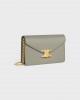 CELINE WALLET ON CHAIN MARGO in Shiny calfskin 10L033DPV.31GC