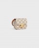 CELINE MINI CLAUDE in TEXTILE WITH TRIOMPHE PRINT AND CALFSKIN 10I512FCW.01BC