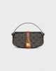 CELINE CLUTCH ON STRAP TABOU in Triomphe canvas and calfskin 10I592DQ2.04LU