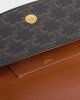 CELINE CLUTCH ON STRAP TABOU in Triomphe canvas and calfskin 10I592DQ2.04LU