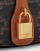 CELINE CLUTCH ON STRAP TABOU in Triomphe canvas and calfskin 10I592DQ2.04LU