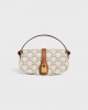 CELINE CLUTCH ON STRAP TABOU in Triomphe canvas and calfskin 10I592DQ2.01TA