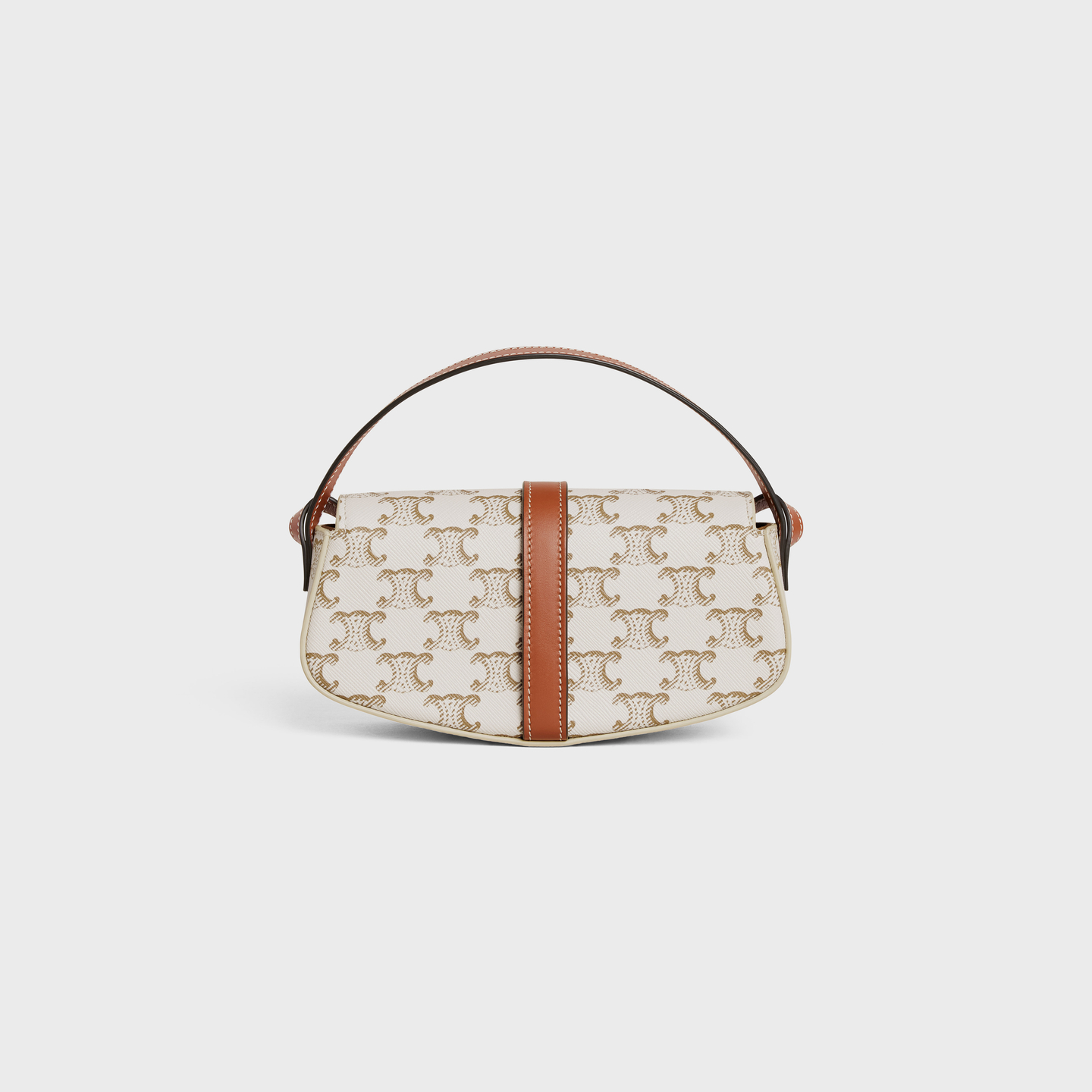 CELINE CLUTCH ON STRAP TABOU in Triomphe canvas and calfskin 10I592DQ2.01TA