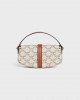 CELINE CLUTCH ON STRAP TABOU in Triomphe canvas and calfskin 10I592DQ2.01TA