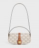 CELINE CLUTCH ON STRAP TABOU in Triomphe canvas and calfskin 10I592DQ2.01TA