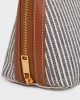 CELINE Clutch on Chain Cuir triomphe in STRIPED TEXTILE AND CALFSKIN 10E382FTH.07OC